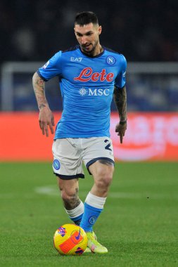 Napoli 'li Matteo Politano oyuncusu, Napoli - Spezia final maçında Napoli 0, Spezia 1, Diego Armando Maradona Stadyumu' nda oynandı. Napoli, İtalya, 22 Aralık 2021.