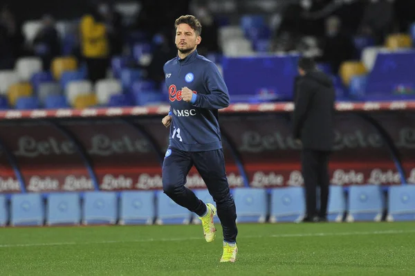 Jugador Napoli Dries Mertens Durante Partido Del Campeonato Italiano Serie — Foto de Stock