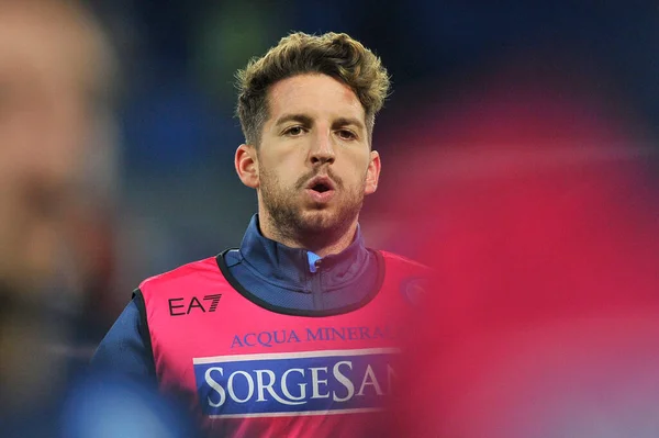 Dries Mertens Hráč Napoli Během Utkání Italské Serie Mistrovství Mezi — Stock fotografie