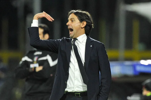 Simone Inzaghi Trainer Von Inter Während Des Spiels Der Italienischen — Stockfoto