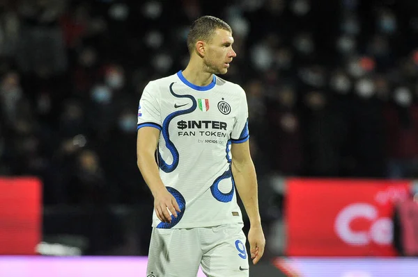 Edin Dzeko Jugador Del Inter Durante Partido Del Campeonato Italiano — Foto de Stock