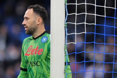 Napoli 'den David Ospina, Napoli ile Udinese arasındaki İtalyan Serisi A serisi maçında, Napoli 2, Udinese 1, Diego Armando Maradona Stadyumu' nda oynandı.. 
