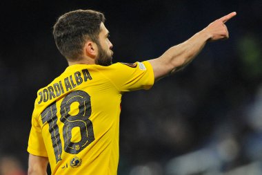 Barcellona 'dan Jordi Alba, Napoli ile Barcellona arasındaki Uefa Europa Ligi karşılaşmasında Napoli 2, Barcellona 4' ün son maçı oldu. Maç Diego Armando Maradona Stadyumu 'nda oynandı.