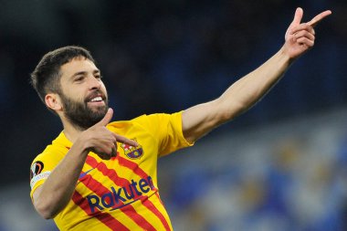 Barcellona 'dan Jordi Alba, Napoli ile Barcellona arasındaki Uefa Europa Ligi karşılaşmasında Napoli 2, Barcellona 4' ün son maçı oldu. Maç Diego Armando Maradona Stadyumu 'nda oynandı.