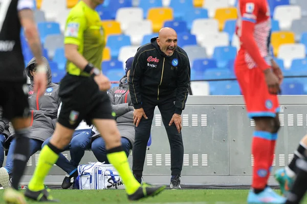 Luciano Spalletti Coach Napoli Match Italian Serie Seriea Napoli Udinese — ストック写真