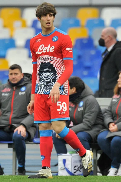 Alessandro Zanoli Player Napoli Match Italian Serie Seriea Napoli Udinese — стокове фото
