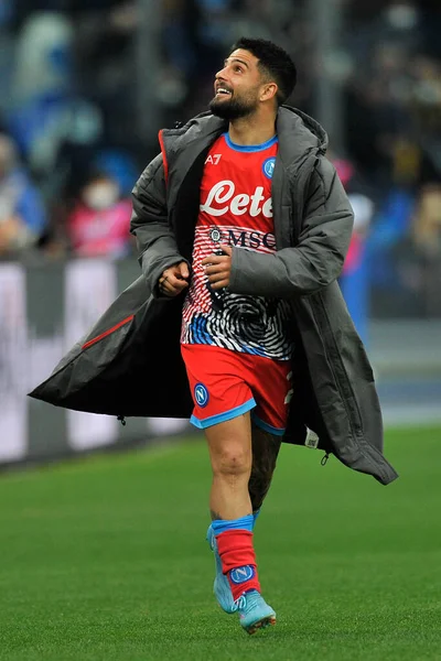 Lorenzo Inisgne Gracz Napoli Podczas Meczu Włoskiej Serie Seriea Między — Zdjęcie stockowe
