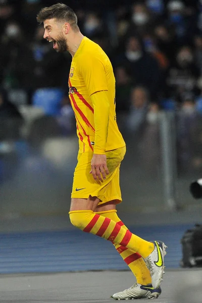 Gerard Pique Jugador Barcellona Durante Partido Uefa Europa League Entre —  Fotos de Stock