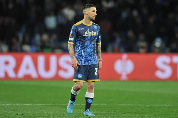 Matteo Politano Jugador Napoli Durante Partido Uefa Europa League Entre —  Fotos de Stock