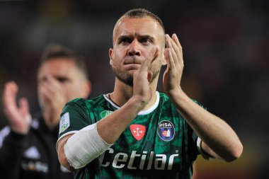 George Puscas player of Pisa, during the first leg match of the Serie B playoffs between Benevento vs Pisa final result, Benevento 1, Pisa 0, match played at the Ciro Vigorito stadium. 