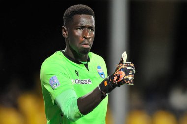 Spal 'in Ngagne Thiam oyuncusu, Benevento vs Spal final maçında, Benevento 1, Spal 2, Ciro Vigorito' da oynandı. Benevento, İtalya, 07 Mayıs 2022.