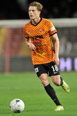 Benevento 'nun Daam Foulon oyuncusu, Benevento vs Spal final maçında, Benevento 1, Spal 2, Ciro Vigorito' da oynandı. Benevento, İtalya, 07 Mayıs 2022. 