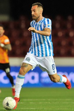 Spal 'den Marco Mancosu, Benevento vs Spal final maçında, Benevento 1, Spal 2, Ciro Vigorito' da oynandı. Benevento, İtalya, 07 Mayıs 2022. 