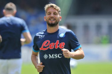 Napoli 'nin Dries Mertens oyuncusu, Napoli - Ceneviz maçı arasında oynanan İtalya Serie A Ligi maçında, Napoli 3, Cenova 0, Diego Armando Maradona Stadyumu' nda oynandı..