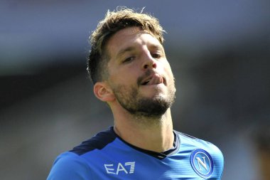 Napoli 'nin Dries Mertens oyuncusu, Napoli - Ceneviz maçı arasında oynanan İtalya Serie A Ligi maçında, Napoli 3, Cenova 0, Diego Armando Maradona Stadyumu' nda oynandı.. 
