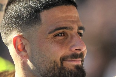 Napoli 'den Lorenzo Insigne, İtalya Serie A Ligi maçında Napoli - Cenova final maçı, Napoli 3, Cenova 0, Diego Armando Maradona Stadyumu' nda oynandı..