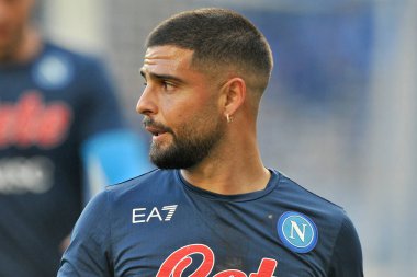 Napoli 'li Lorenzo Insigne, İtalya Serie A Ligi finalinde Napoli - Roma final maçı, Napoli 1, Roma 1, Diego Armando Maradona Stadyumu' nda oynandı.. 