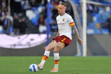 Roma 'nın Rick Kardsorp oyuncusu, Napoli ile Roma arasındaki İtalya Serie A ligi final maçı sırasında, Napoli 1, Roma 1, Diego Armando Maradona Stadyumu' nda oynandı.. 