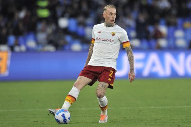 Roma 'nın Rick Kardsorp oyuncusu, Napoli ile Roma arasındaki İtalya Serie A ligi final maçı sırasında, Napoli 1, Roma 1, Diego Armando Maradona Stadyumu' nda oynandı.. 
