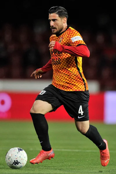 Gennaro Acampora player of Benevento,during the first leg match of the Serie B playoffs between Benevento vs Pisa final result, Benevento 1, Pisa 0, match played at the Ciro Vigorito stadium. 