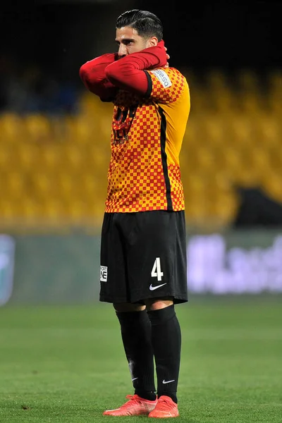 Gennaro Acampora Gracz Benevento Podczas Pierwszego Meczu Fazy Play Serie — Zdjęcie stockowe