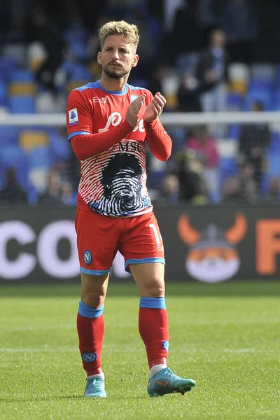 Napoli 'nin Dries Mertens oyuncusu, Napoli - Fiorentina final maçı olan Napoli 2, Fiorentina 3 arasındaki İtalyan Serie A ligi maçında Diego Armando Maradona Stadyumu' nda oynandı..