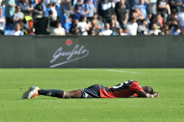 Kelvin Yeboah Speler Van Genua Tijdens Wedstrijd Van Italiaanse Serie — Stockfoto