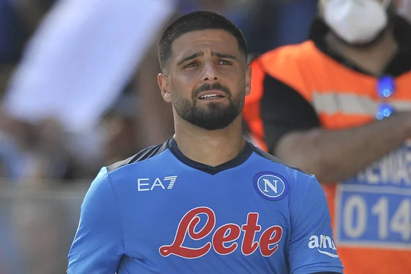 Napoli 'den Lorenzo Insigne, İtalya Serie A Ligi maçında Napoli - Cenova final maçı, Napoli 3, Cenova 0, Diego Armando Maradona Stadyumu' nda oynandı.. 