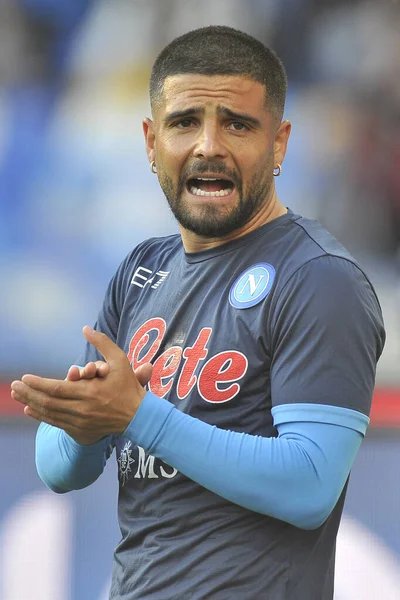 Napoli 'li Lorenzo Insigne, İtalya Serie A Ligi finalinde Napoli - Roma final maçı, Napoli 1, Roma 1, Diego Armando Maradona Stadyumu' nda oynandı.. 