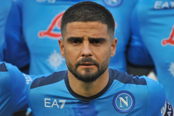 Napoli 'li Lorenzo Insigne, İtalya Serie A Ligi finalinde Napoli - Roma final maçı, Napoli 1, Roma 1, Diego Armando Maradona Stadyumu' nda oynandı.. 