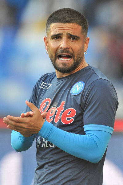 Lorenzo Insigne Player Napoli Match Italian Serie League Napoli Roma Stock Photo