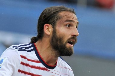 Cagliari 'li Leonardo Pavoletti, İtalya SerieA Ligi' nde Salernitana - Caglairi final maçı, Salernitana 1, Cagliari 1, Arechi Stadyumu 'nda oynandı. Benevento, İtalya, 08 Mayıs 2022. 