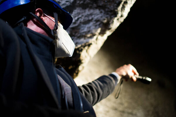 Francesco Sirano director of the archaeological excavations of Herculaneum, during the reopening of the ancient underground theater of Herculaneum, buried by the eruption of 79 d.C. .
