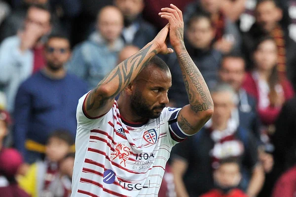 Cagliari 'li Joao Pedro, Salernitana ile Caglairi arasındaki İtalyan SerieA ligi maçında Salernitana 1, Cagliari 1, Arechi Stadyumu' nda oynandı. Benevento, İtalya, 08 Mayıs 2022. 