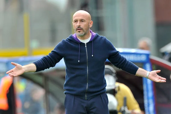 Vincenzo Italiano Treinador Fiorentina Durante Jogo Liga Italiana Serie Entre — Fotografia de Stock