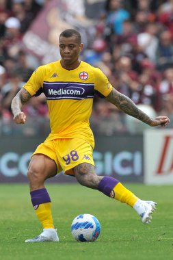 Fiorentina 'nın Igor oyuncusu, Salernitana - Fiorentina final maçı, Salernitana 2, Fiorentina 1, Arechi Stadyumu' nda oynandı. Salerno, İtalya, 24 Nisan 2022.