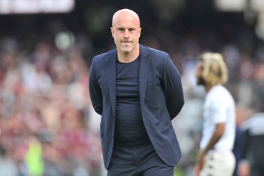 Venezia 'nın Andrea Soncin koçu, Salernitana ile Venezia arasında oynanan İtalya Serie A Ligi maçında Salernitana 2, Venezia 1, Arechi Stadyumu' nda oynandı. Salerno, İtalya, Mayıs 05, 2022. 