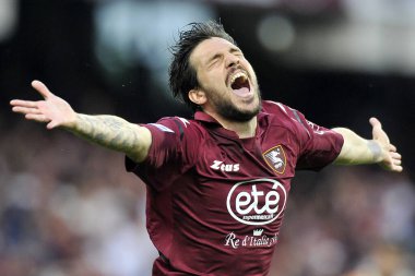 Salernitana 'dan Simone Verdi, Salernitana ile Venezia arasında oynanan İtalya Serie A Ligi maçında Salernitana 2, Venezia 1, Arechi Stadyumu' nda oynandı. Salerno, İtalya, Mayıs 05, 2022.