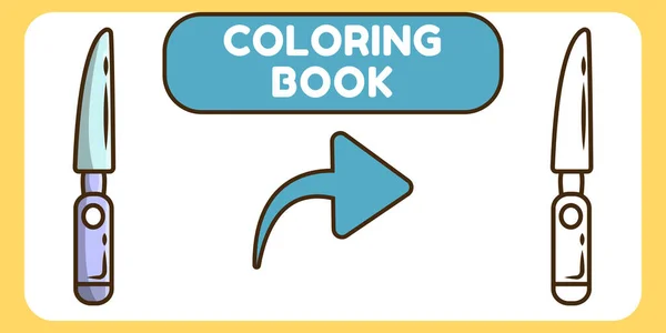 Lindo Bisturí Dibujado Mano Dibujos Animados Garabato Para Colorear Libro — Vector de stock