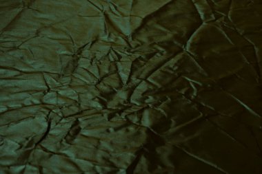 Yeşil buruşmuş kağıt dokusu, grunge kağıt dokusu.