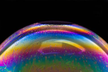 Sabun köpüğünden yapılmış bir gezegen. Yaratıcı alan arkaplanı