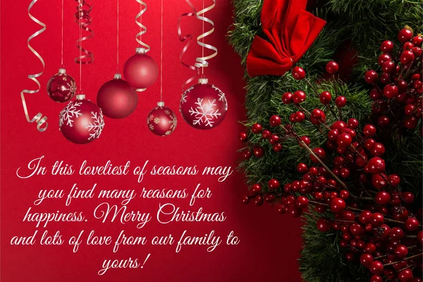 Wonderful Christmas wishes with colorful Christmas background