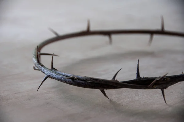 The crown of thorns. Copy space. Easter concept