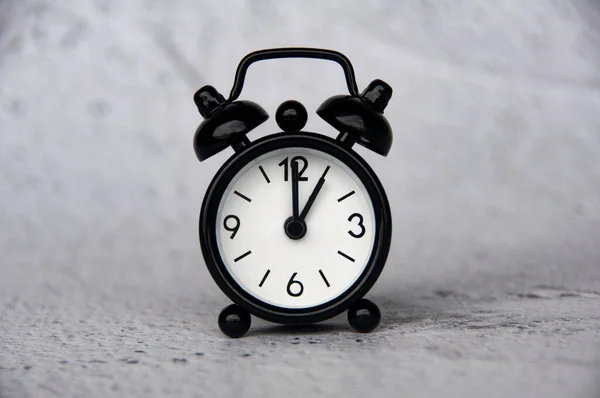 Alarm Clock Pointing Clock Customizable Space Ideas Text Copy Space — Stockfoto