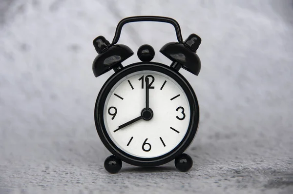 Alarm Clock Pointing Clock Customizable Space Ideas Text Copy Space —  Fotos de Stock