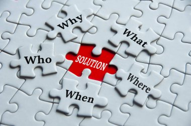Yapboz üzerine yazı - neden, ne, nerede, kim, ne zaman ve çözüm. Gerçekler ve problem çözme kavramı.