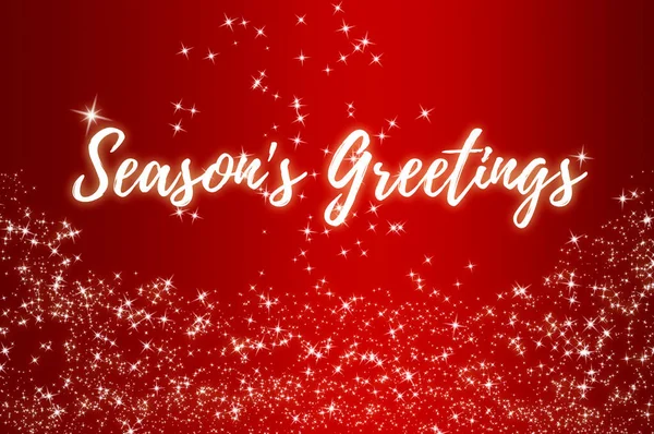 Sezonun selamları kırmızı arkaplanda. Noel kutlaması kavramı.