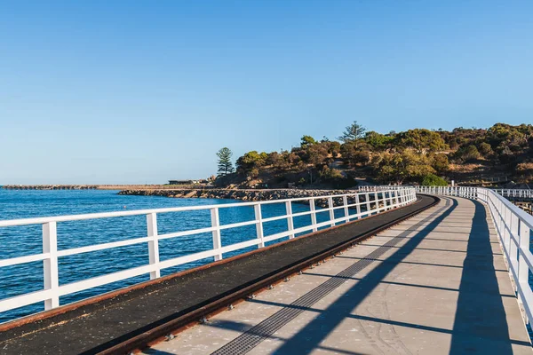 Nouvelle Chaussée Victor Harbor Granite Island Une Journée Péninsule Fleurieu — Photo