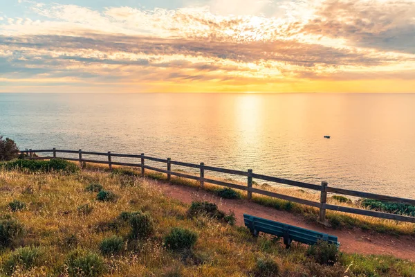 Marion Hallett Cove Coastal Walking Trail Sunset South Australia South — 스톡 사진