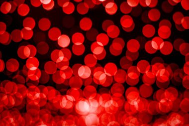 Kırmızı Parıltı Noel Bokeh Işık Arkaplanı